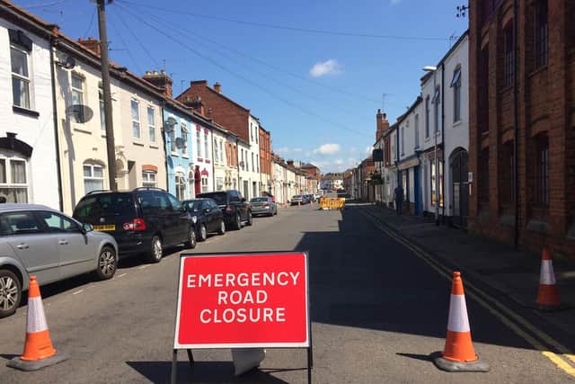 A section of Overstone Road remains closed as a result.