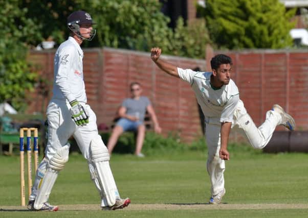 Northants youngster Saif Zaib in action for Saints in their defeat to Peterborough (Pictures: Dave Ikin)