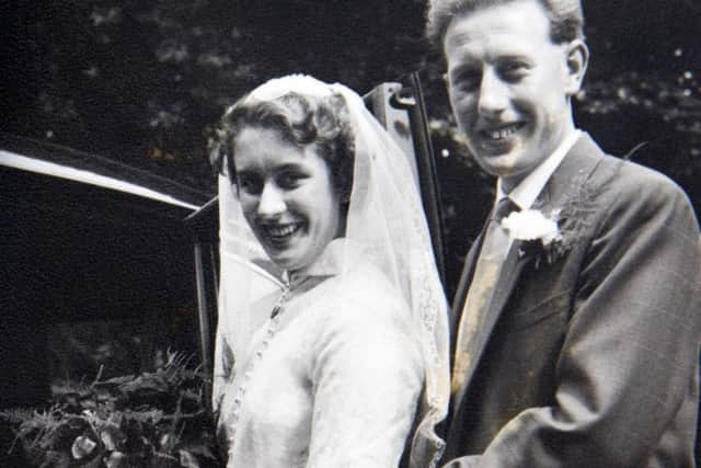 Jean and Mick on their wedding day back in 1957.