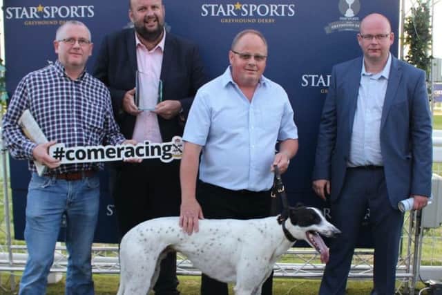 Clares Rocket pictured with trainer Graham Holland