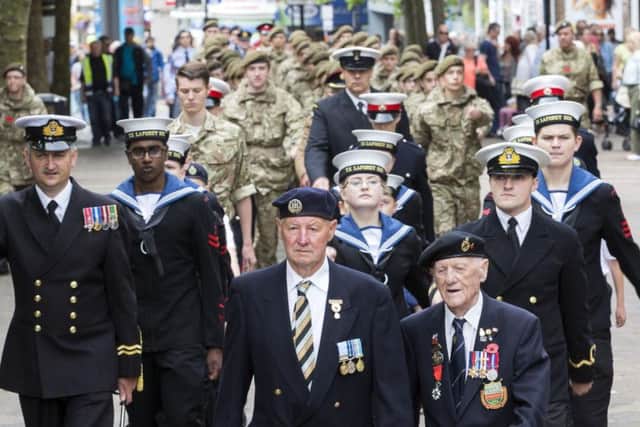 Northampton's annual armed forces parade 2017.