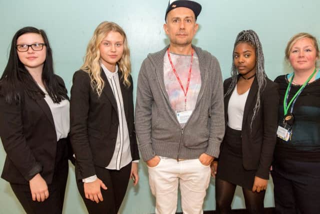 Artist Marc Quinn was welcomed to Malcolm Arnold Acadmy