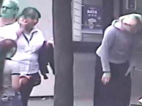 CCTV shows the aftermath of the Abington Street assault.
