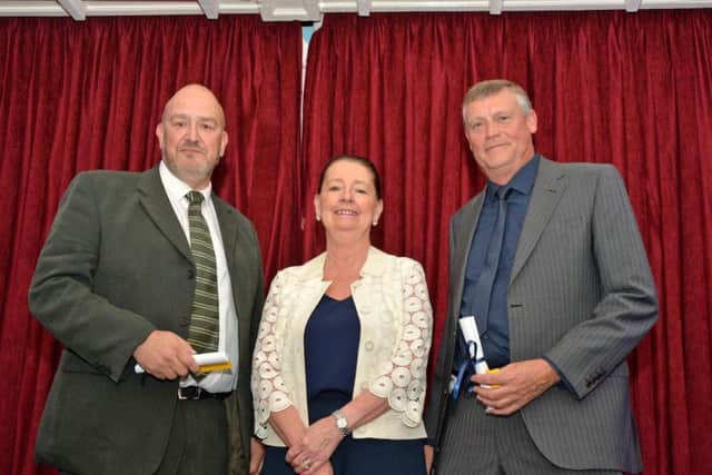 Penny Calardo from Stagecoach Performing Arts Kettering with Special School or SEN Provision of the Year Finalists Mr Bateson Windmill School and John Akers Teamwork Trust.