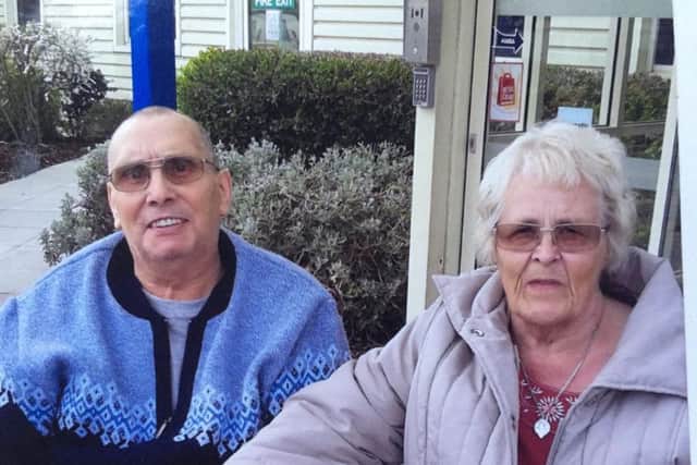 Gordon Withers, left, was left unable to care for his wife after the series of operations.