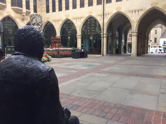 The five new statues will line the Guildhall courtyard.