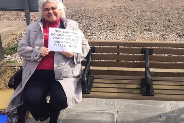 Dagmar's petition in March saw two new benches installed at the Victoria Street coach station - but she says it's not enough.