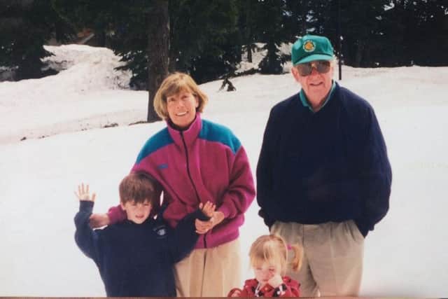 Lindsay with his grandchildren in Canada.