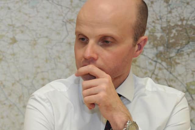 Adam Simmonds is accused of leaking sensitive data to journalists about Wellingborough MP Peter Bone.