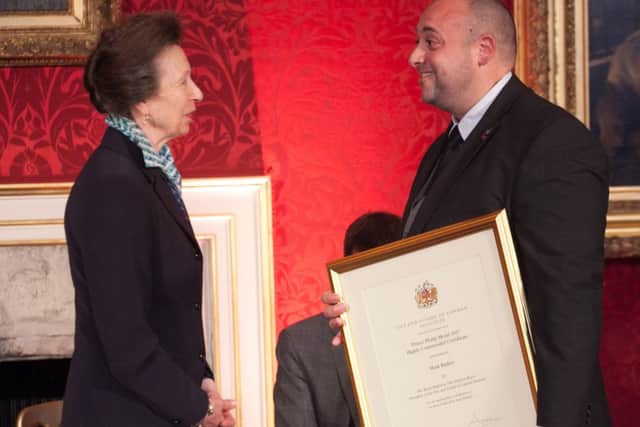 The Princess Royal with Mark Barber