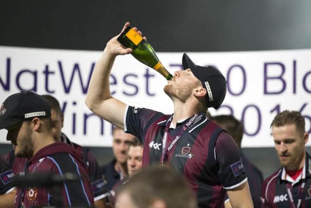 Rob Keogh hit the winning runs as Northants won the NatWest T20 Blast at Edgbaston last summer (picture: Kirsty Edmonds)
