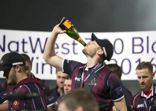 Rob Keogh hit the winning runs as Northants won the NatWest T20 Blast at Edgbaston last summer (picture: Kirsty Edmonds)