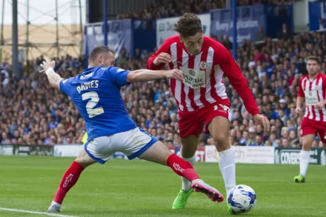TRANSFER TARGET - Matt Crooks in action for Accrington Stanley