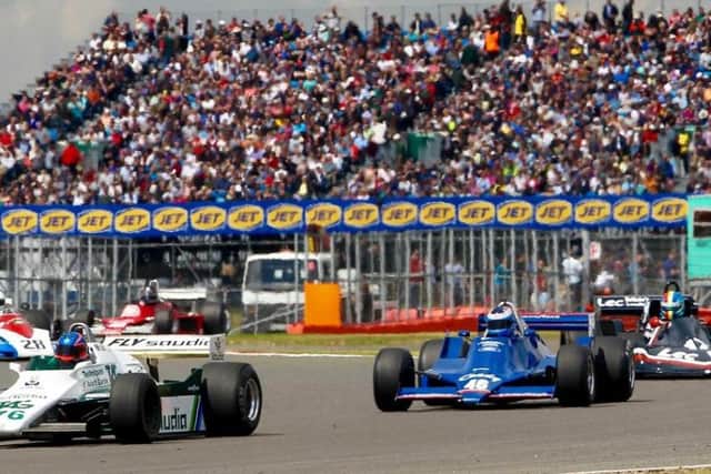 Formula One cars will be in action at the Silverstone Classic