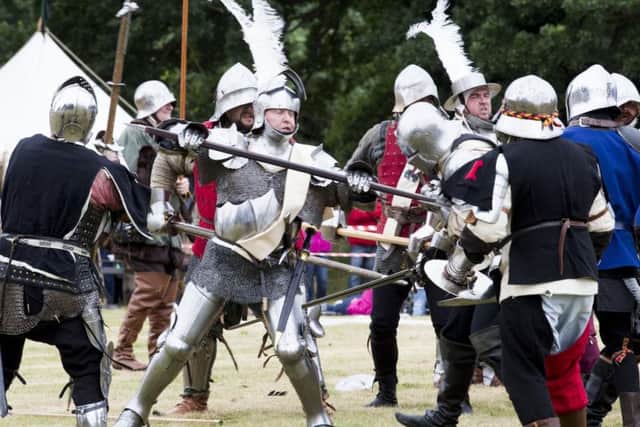 The battle was played out by an alliance of three re-enactment groups.