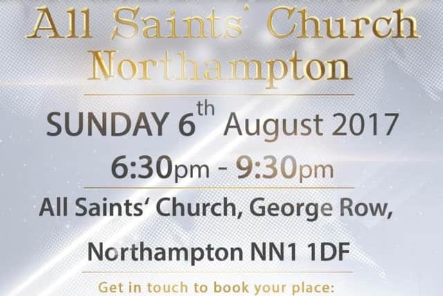 The flyer for the event on August 6.