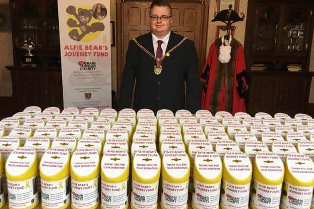 Mayor of Northampton Councillor Gareth Eales has had a number of charity boxes produced for his chosen charity of the year - and he is hoping you can host one of them.