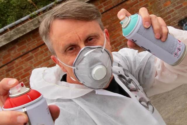 Phil Harding, who sprays under the alias Im Bob, is hoping the area will turn into a community art space.