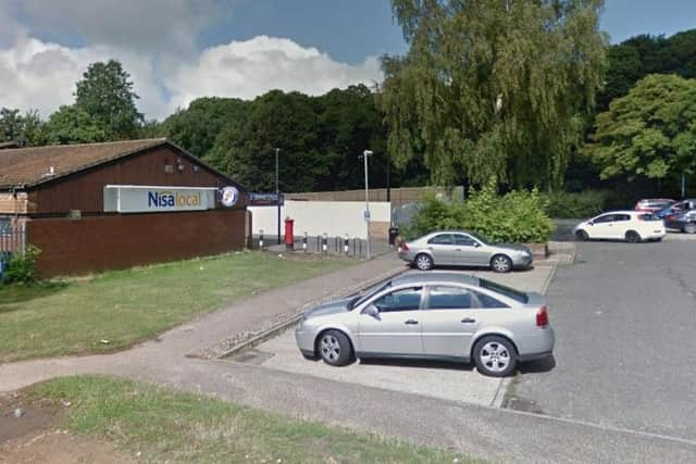 The incident took place outside the Nisa Local supermarket in Goldings.