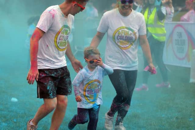 The colour run in Abington Park was in support of Northampton Hope Centre.