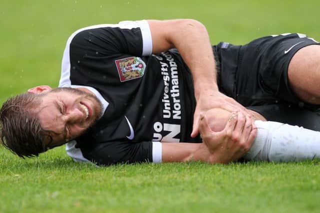 Sam Foley suffered an injury against Kettering on Saturday
