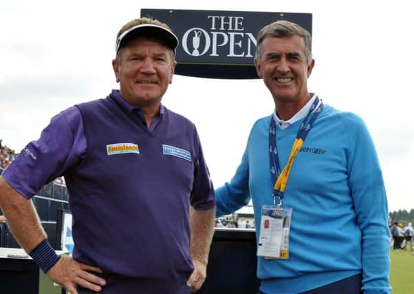 OPEN EXPERIENCE - Paul Broadhurst and Tim Rouse pictured at Royal Birkdale