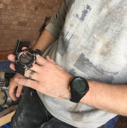 Dan Fellows now has a new watch but the old one still works. Photo: Scruffs NNL-170728-150514001