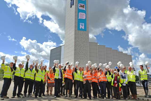 The "switching-on" ceremony yesterday (August 1) lit up the 12-metre LED screen.