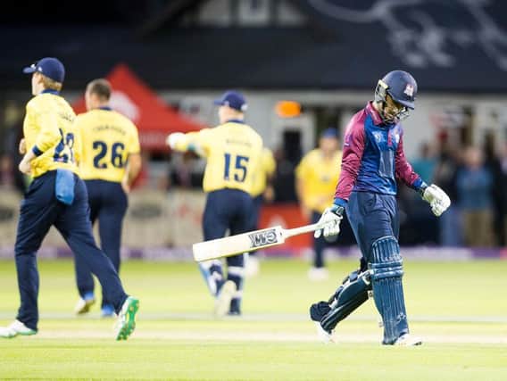 Saif Zaib made six from 10 balls in the Steelbacks innings (picture: Kirsty Edmonds)