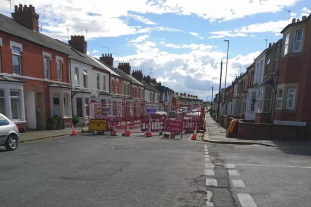 Repair works are now underway on Balmoral Road.