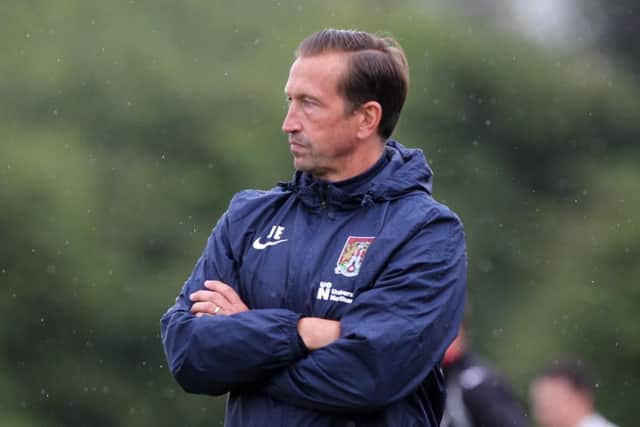 This will be Justin Edinburgh's first full season in charge of the Cobblers