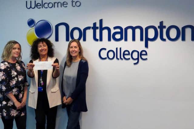 Pictured from left to right: Jo Johnson (Northamptonshire Carers), Julie Teckman (Northampton College) and Annie Freestone (Northamptonshire Carers).