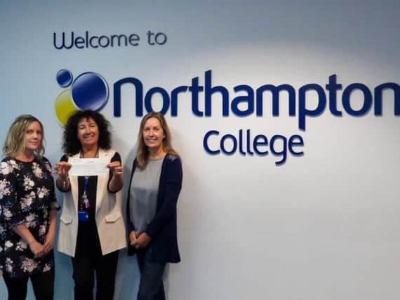 Pictured from left to right: Jo Johnson (Northamptonshire Carers), Julie Teckman (Northampton College) and Annie Freestone (Northamptonshire Carers).
