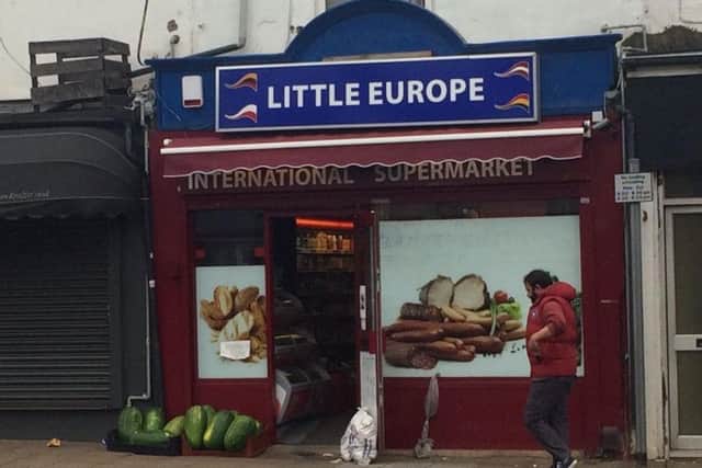 Little Europe supermarket, in Barrack Road, has been granted a license to sell alcohol under "strict conditions".