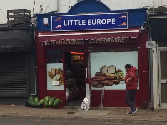 Little Europe supermarket, in  Barrack Road, has been granted a license to sell alcohol under "strict conditions".