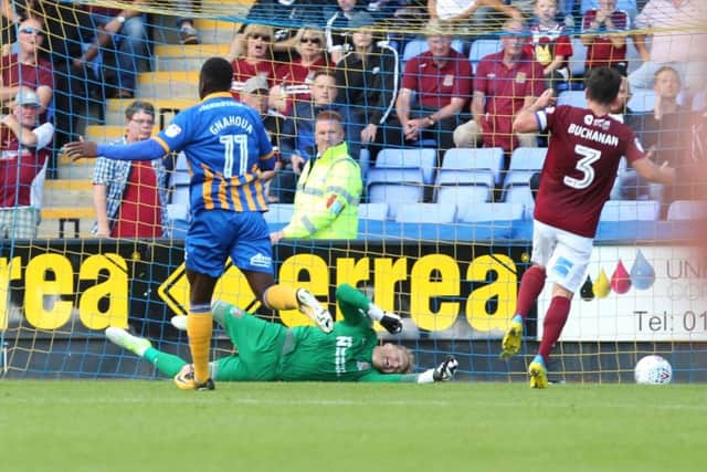 FAMILIAR FEELING: Cobblers went down to a late goal on Saturday, a feature of last season. Pictures by Sharon Lucey