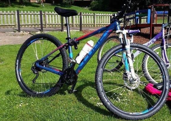 The stolen push bike.