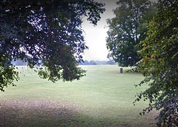 A man was attacked by dogs in Delapre Park.
