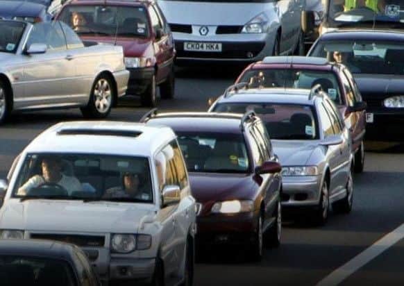 A Northamptonshire stretch of the M1 is partially flooded.