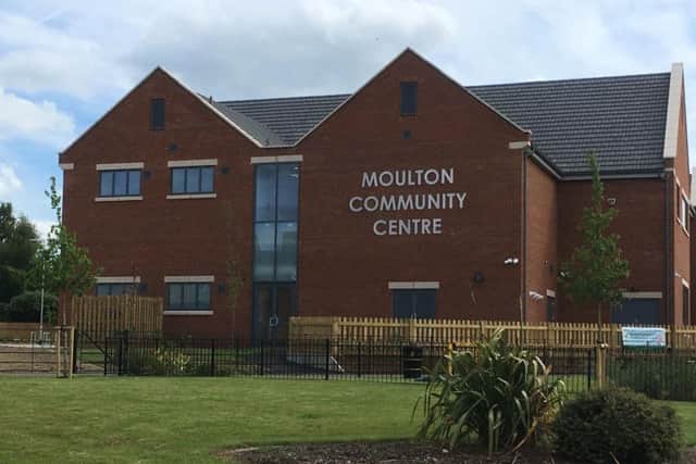 The 2.6million Moulton Community Centre has a library, a cafe and a pre-school.
