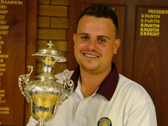 Jamie Walker claimed the County singles title for the fourth year in a row