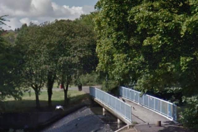 The terrifying attack took place alongside Billing Brook in Thorplands.