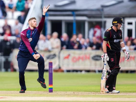 Rob Keogh was a spin option for the Steelbacks and also took a fine catch