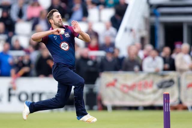 Ben Sanderson bagged two wickets for the Steelbacks (pictures: Kirsty Edmonds)