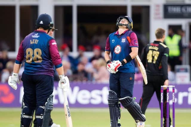 Josh Cobb suffered a hand injury in the win at Leicestershire last month (picture: Kirsty Edmonds)