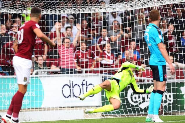 Fleetwood goalkeeper Alex Cairns was Northampton's nemesis on Saturday