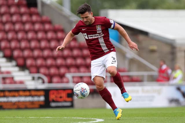 David Buchanan takes a touch during Saturday's defeat to Fleetwood. Pictures by Sharon Lucey