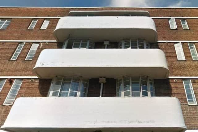 The flat at Bedford Mansions has been closed for three months by police.