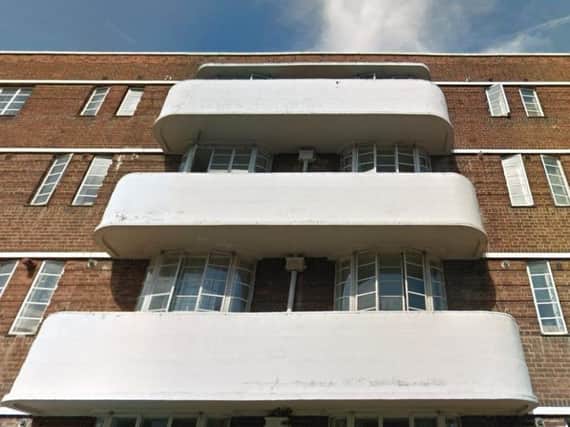The flat at Bedford Mansions has been closed for three months by police.