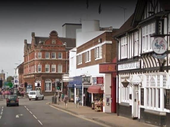 The incident happened outside the Bantam Cock pub in Abington Square.